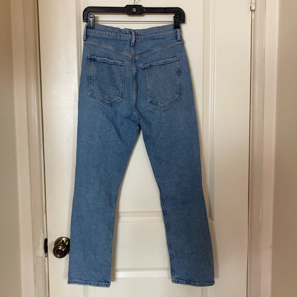 Agolde Jeans High Rise Straight Leg Riley - Picture 3 of 5